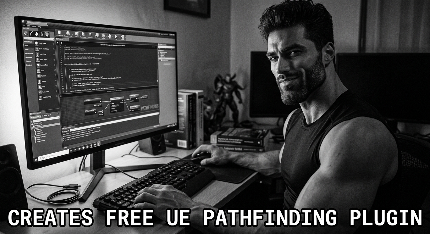 Gigachad Creates Free UE Pathfinding Plugin